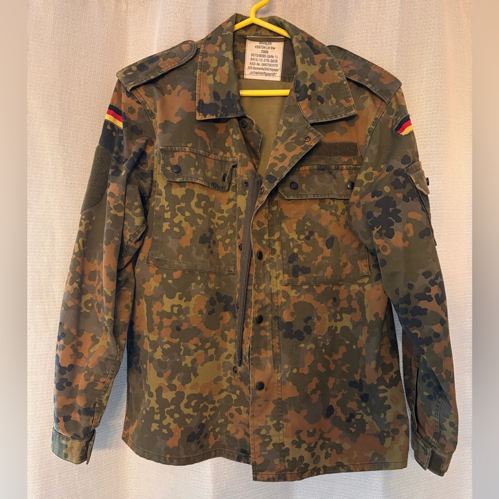 Vintage German Camouflage Military Jacket